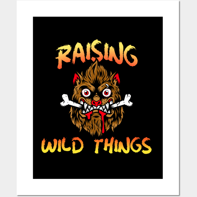 Raising Wild Things Wall Art by DM_Creation